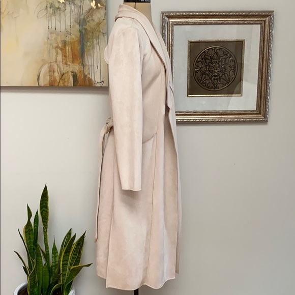Rebecca King Long Suede Coat, Small - Picture 3 of 6